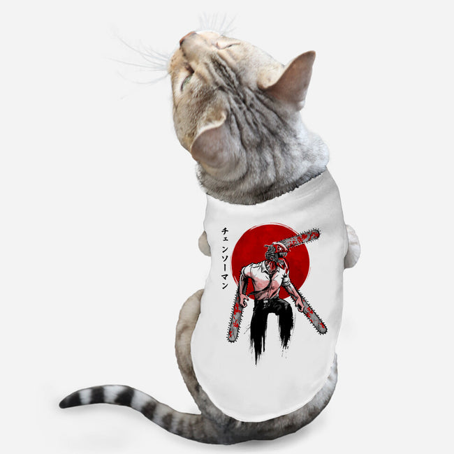 Red Sun Chainsaw-cat basic pet tank-ddjvigo