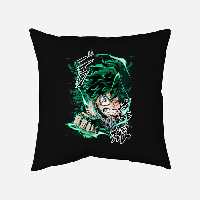 Deku Smash-none removable cover throw pillow-Duardoart