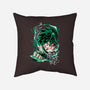 Deku Smash-none removable cover throw pillow-Duardoart