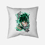 Deku Smash-none removable cover throw pillow-Duardoart