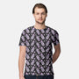 Creepy Skulls And Bones-mens all over print crew neck tee-xMorfina