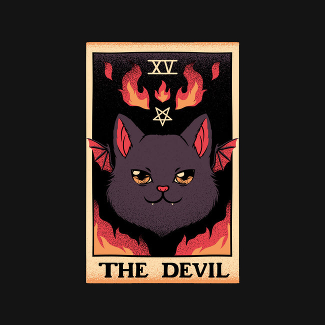 The Devil Cat Tarot Card-none memory foam bath mat-tobefonseca