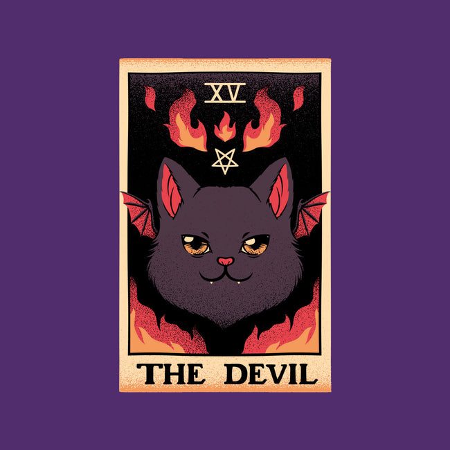 The Devil Cat Tarot Card-none memory foam bath mat-tobefonseca