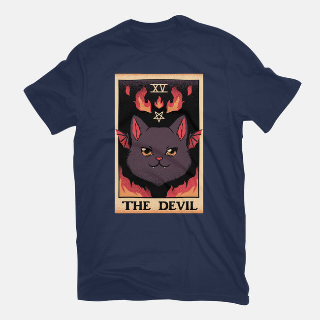 The Devil Cat Tarot Card-mens premium tee-tobefonseca