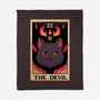 The Devil Cat Tarot Card-none fleece blanket-tobefonseca