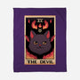 The Devil Cat Tarot Card-none fleece blanket-tobefonseca