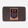 The Devil Cat Tarot Card-none memory foam bath mat-tobefonseca