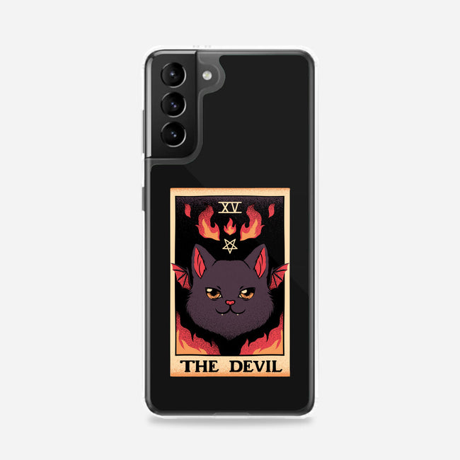 The Devil Cat Tarot Card-samsung snap phone case-tobefonseca