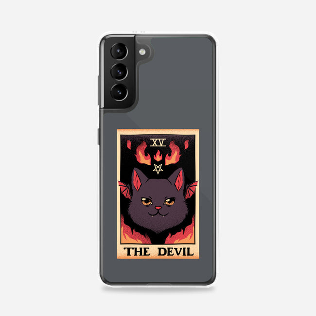 The Devil Cat Tarot Card-samsung snap phone case-tobefonseca