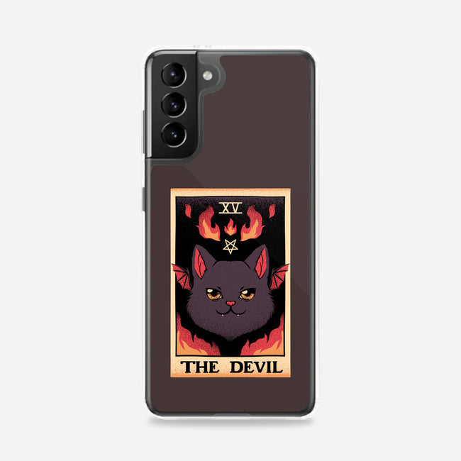 The Devil Cat Tarot Card-samsung snap phone case-tobefonseca