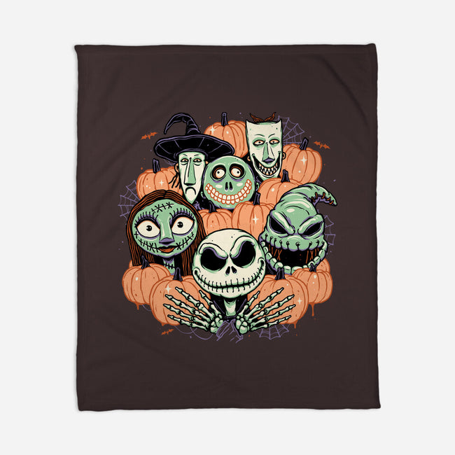 The Pumpkin Crew-none fleece blanket-momma_gorilla