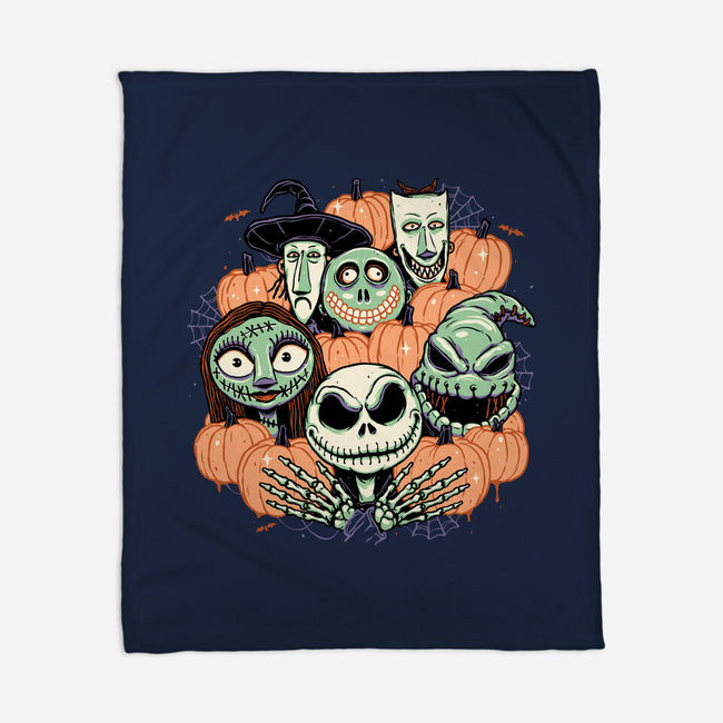 The Pumpkin Crew-none fleece blanket-momma_gorilla