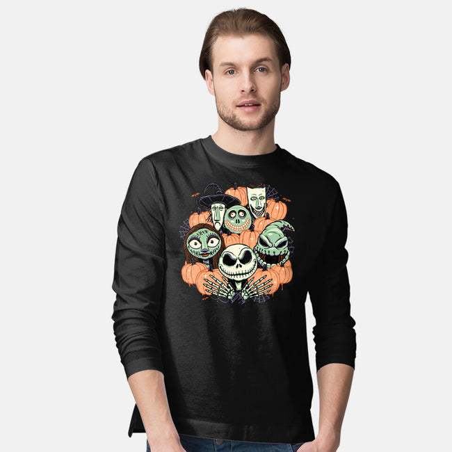 The Pumpkin Crew-mens long sleeved tee-momma_gorilla