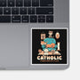 Addicted To Cats-none glossy sticker-koalastudio