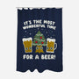 Most Wonderful Time-none polyester shower curtain-Weird & Punderful