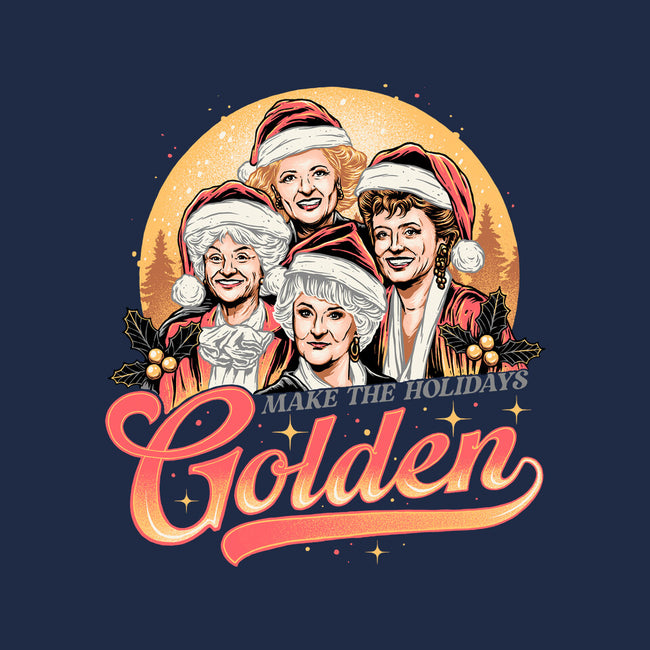 Golden Holidays-none fleece blanket-momma_gorilla