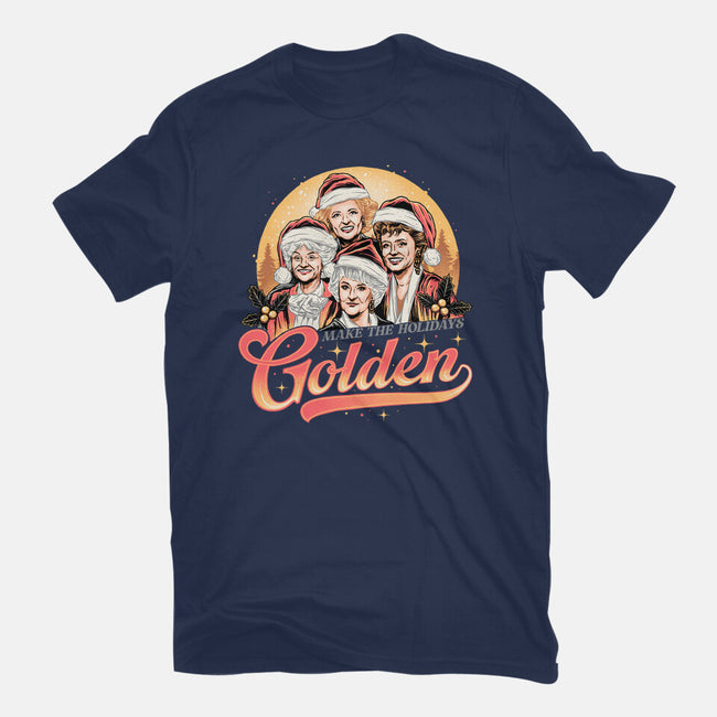 Golden Holidays-mens premium tee-momma_gorilla