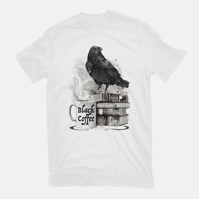 Coffee, Raven And Poe-mens premium tee-DrMonekers