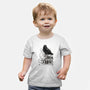 Coffee, Raven And Poe-baby basic tee-DrMonekers