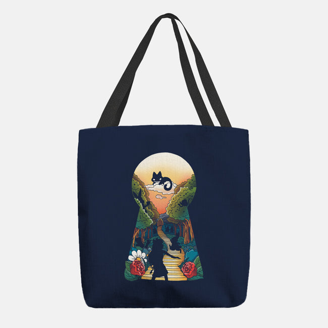 In Wonderland-none basic tote bag-Vallina84