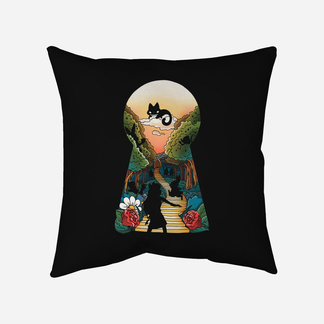 In Wonderland-none removable cover throw pillow-Vallina84