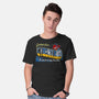 Greetings From Cyberplanet-mens basic tee-goodidearyan