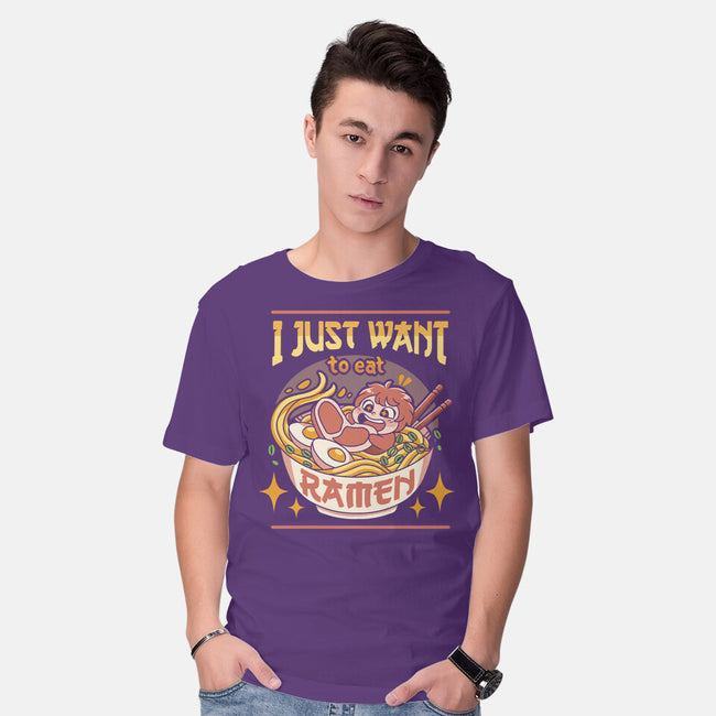 Just Want Ramen-mens basic tee-Zaia Bloom