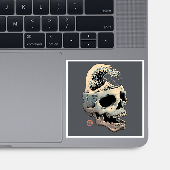 Skull Wave-none glossy sticker-vp021