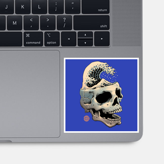 Skull Wave-none glossy sticker-vp021