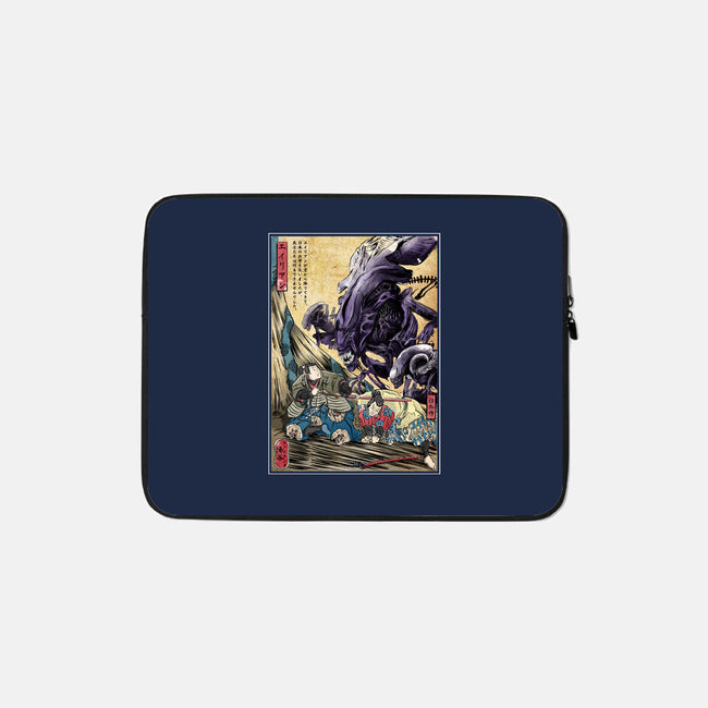 Aliens In Japan-none zippered laptop sleeve-DrMonekers