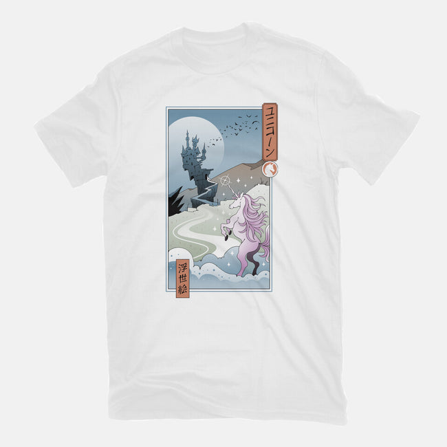 Unicorn Ukiyo-e-mens premium tee-vp021