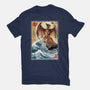 Fire Pteranodon In Japan-mens premium tee-DrMonekers