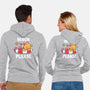 Beach Please Pooh-unisex zip-up sweatshirt-turborat14