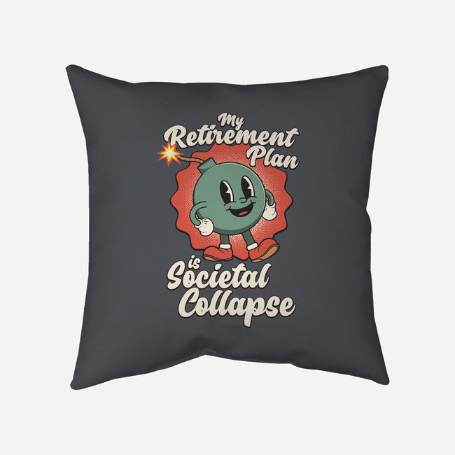 Societal Collapse-none removable cover throw pillow-RoboMega