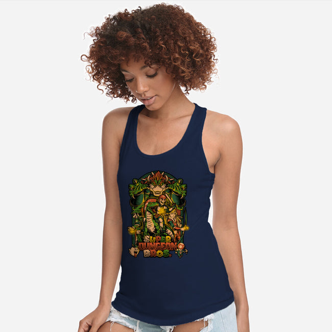 Super Dungeon Bros-womens racerback tank-Studio Mootant