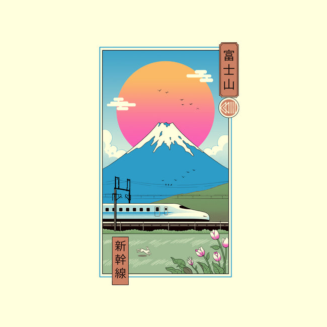 Shinkansen In Mt. Fuji-none stretched canvas-vp021