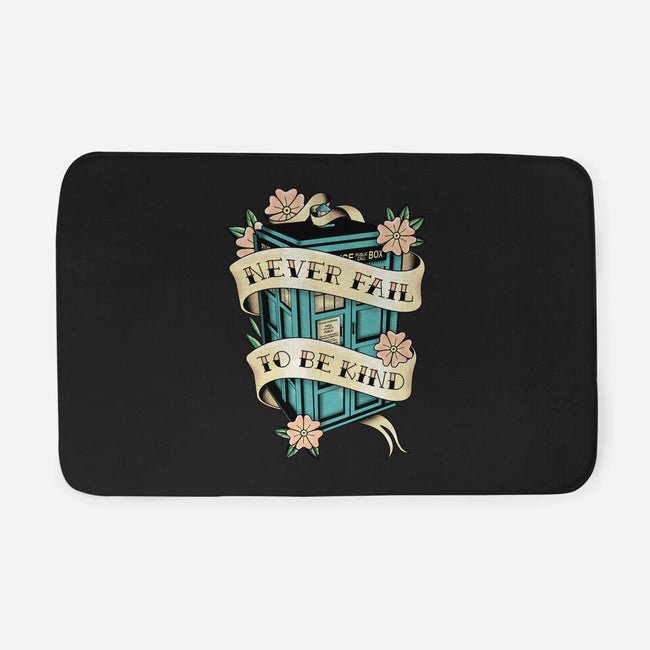 Traveler Tattoo-none memory foam bath mat-retrodivision