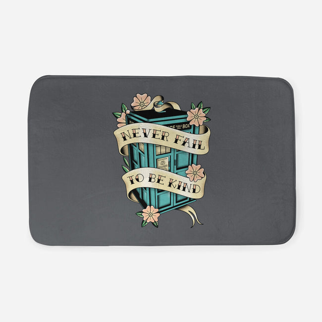 Traveler Tattoo-none memory foam bath mat-retrodivision