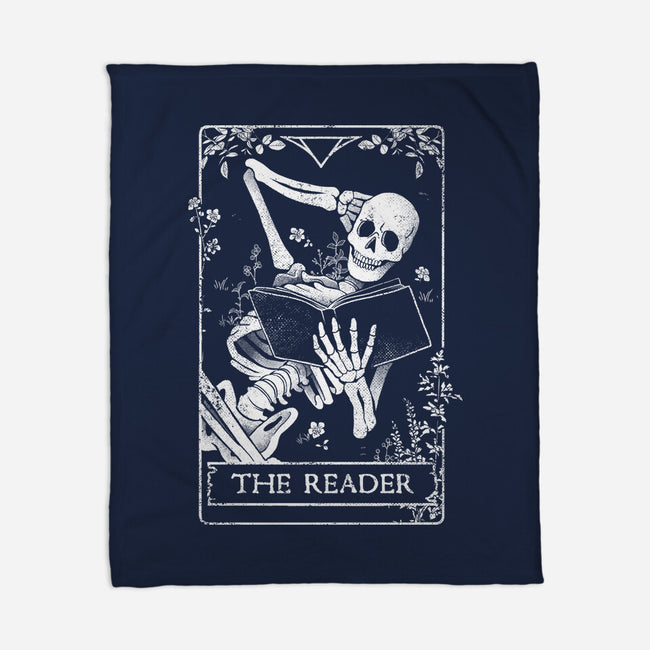 The Reader-none fleece blanket-eduely