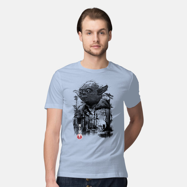 The Master In The Swamp Sumi-e-mens premium tee-DrMonekers