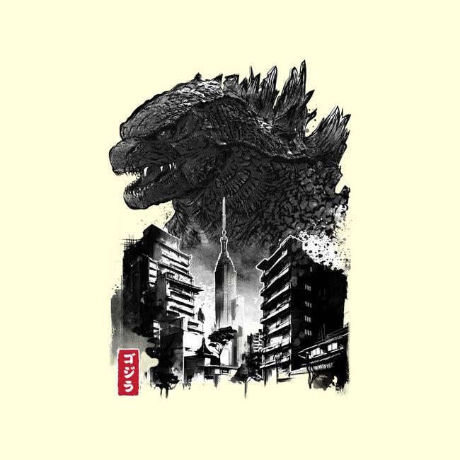 Godzilla Sumi-e-none mug drinkware-DrMonekers