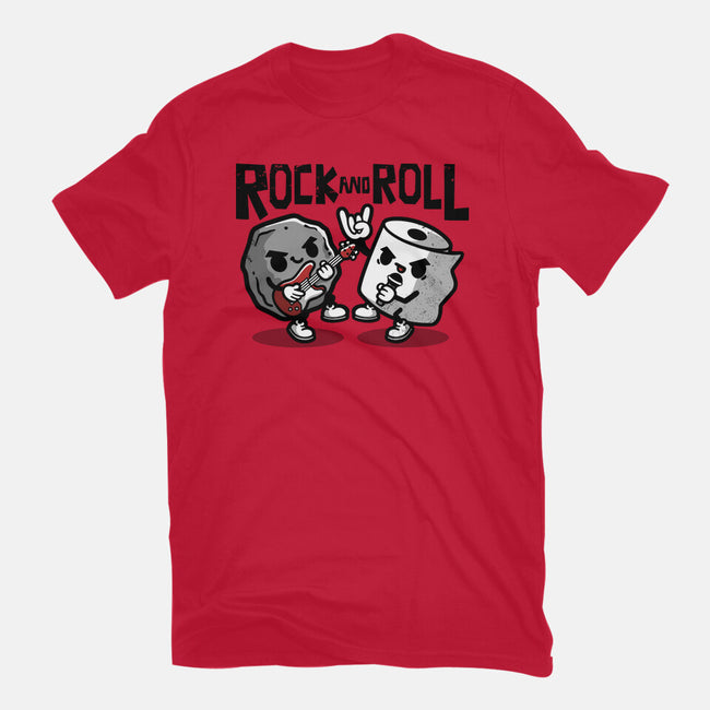 Rock And Toilet Roll-mens premium tee-NemiMakeit