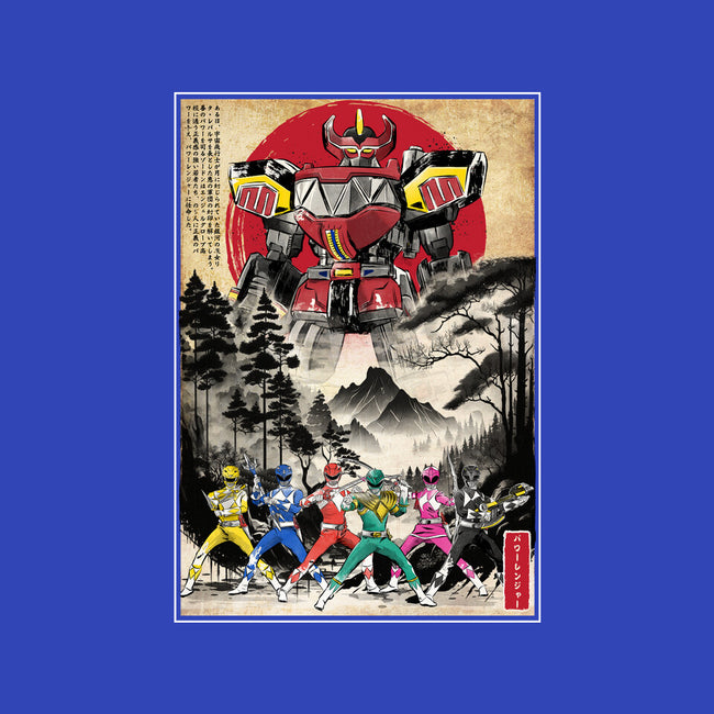 Rangers In Japan Woodblock-none matte poster-DrMonekers