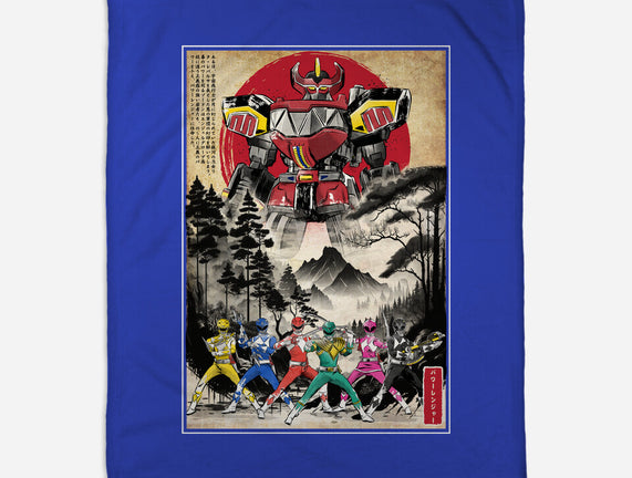 Rangers In Japan Woodblock