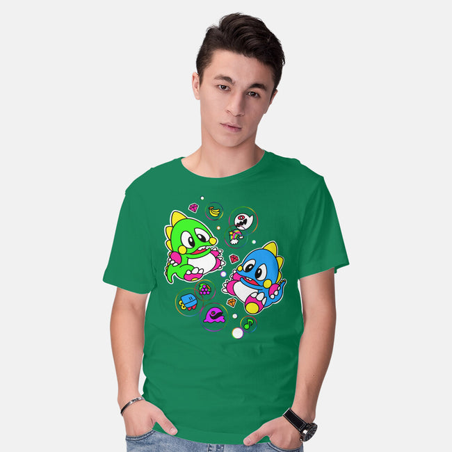 Bubble Games-mens basic tee-Millersshoryotombo