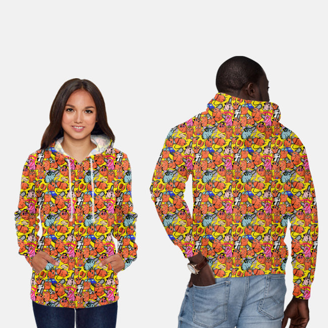 Pochita X Pochita-unisex all over print pullover sweatshirt-barobaro