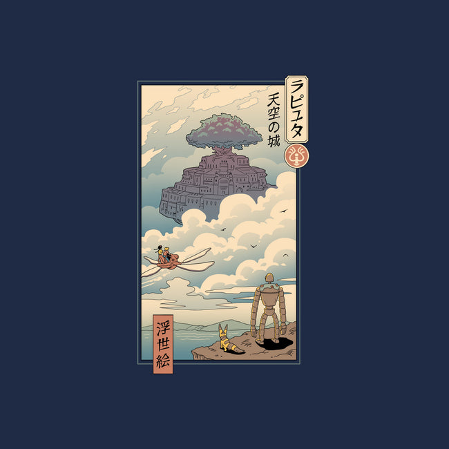 Sky Castle Ukiyo-E-unisex pullover sweatshirt-vp021