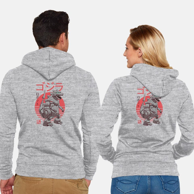 Zilla Bot-unisex zip-up sweatshirt-vp021