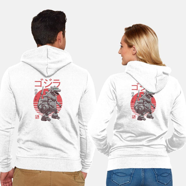 Zilla Bot-unisex zip-up sweatshirt-vp021