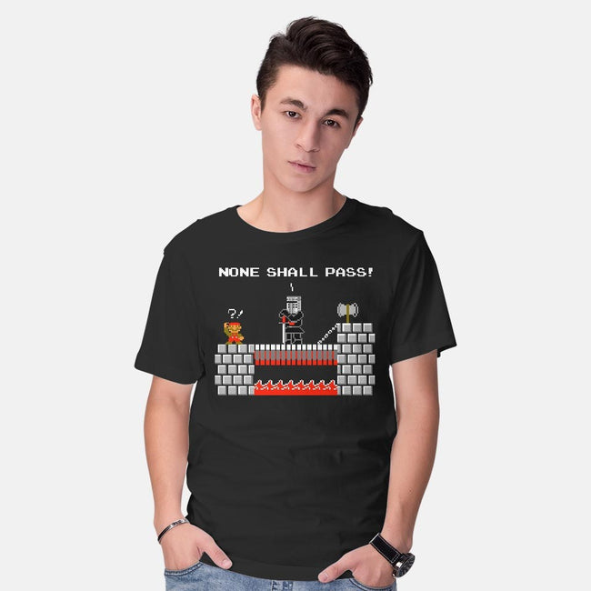 None Shall Pass Including Plumbers-mens basic tee-RyanAstle